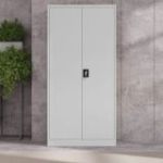 Metāla dokumentu skapis JAN, 900 x 1850 x 400 mm, pelēks