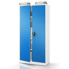 Metāla dokumentu skapis JAN, 900 x 1850 x 400 mm, pelēkzils