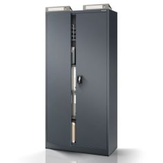 Metāla dokumentu skapis JAN, 900 x 1850 x 400 mm, antracīta krāsā