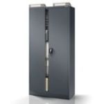 Metāla dokumentu skapis JAN, 900 x 1850 x 400 mm, antracīta krāsā