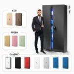 Metāla dokumentu skapis JAN, 900 x 1850 x 400 mm, antracīta krāsā