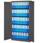 JAN biroja metāla dokumentu skapju komplekts, 4 gab., 900 x 1850 x 400 mm, antracīta krāsā