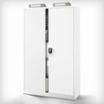 Metāla dokumentu skapis JAN II, 1150 x 1850 x 400 mm, balts