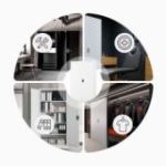 Metāla dokumentu skapis JAN II, 1150 x 1850 x 400 mm, balts