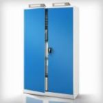 Metāla dokumentu skapis JAN II, 1150 x 1850 x 400 mm, pelēkzils