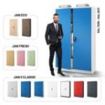 Metāla dokumentu skapis JAN II, 1150 x 1850 x 400 mm, pelēkzils