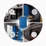 Metāla dokumentu skapis JAN II, 1150 x 1850 x 400 mm, antracīta zils