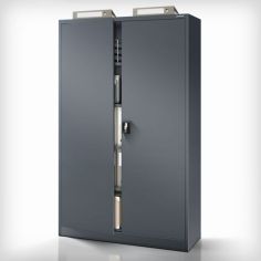Metāla dokumentu skapis JAN II, 1150 x 1850 x 400 mm, antracīta krāsā