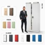 Metāla dokumentu skapis JAN H, 900 x 1950 x 400 mm, pelēks