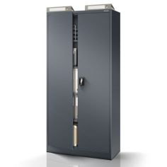 Metāla dokumentu skapis JAN H, 900 x 1950 x 400 mm, antracīta krāsā