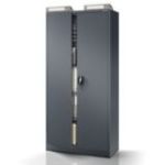 Metāla dokumentu skapis JAN H, 900 x 1950 x 400 mm, antracīta krāsā