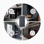 Metāla dokumentu skapis JAN H, 900 x 1950 x 400 mm, antracīta krāsā