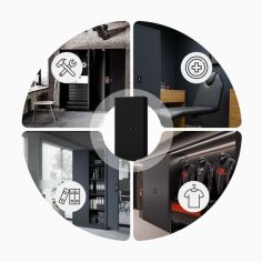 Metāla dokumentu skapis JAN H, 900 x 1950 x 400 mm, melns 2