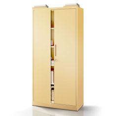 Liels skapis ar plauktiem JAN H, 900 x 1950 x 400 mm, Fresh Style: bēšs