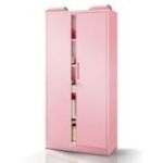 JAN H personīgo dokumentu skapis, 900 x 1950 x 400 mm, Fresh Style: pūderrozā krāsā