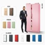 JAN H personīgo dokumentu skapis, 900 x 1950 x 400 mm, Fresh Style: pūderrozā krāsā