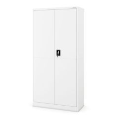 JAN metāla biroja skapis, 900 x 1850 x 400 mm, Smart: balts