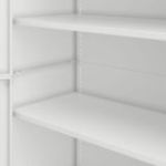 JAN metāla biroja skapis, 900 x 1850 x 400 mm, Smart: balts