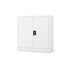 BEATA metāla skapis ar plauktiem, 900 x 930 x 400 mm, balts