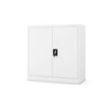 BEATA metāla skapis ar plauktiem, 900 x 930 x 400 mm, balts