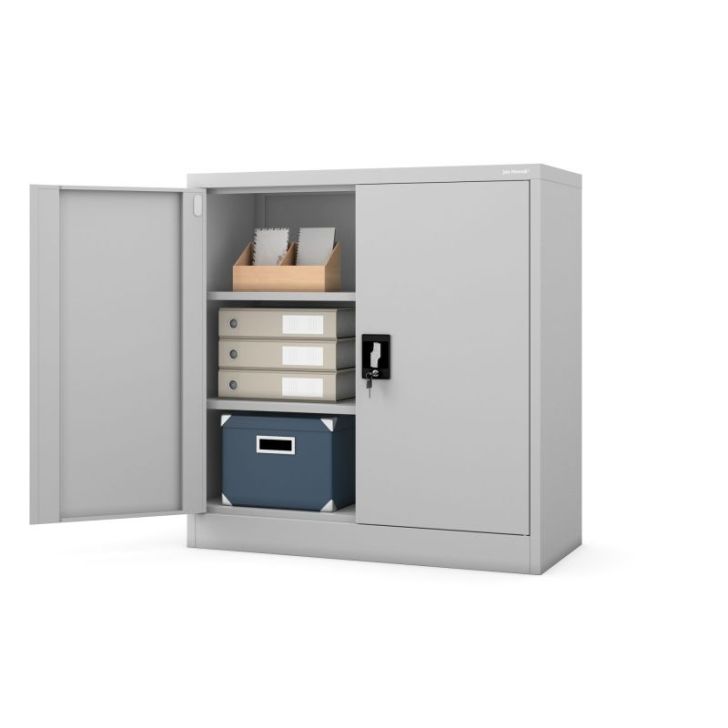 BEATA slēdzams dokumentu skapis, 900 x 930 x 400 mm, pelēks