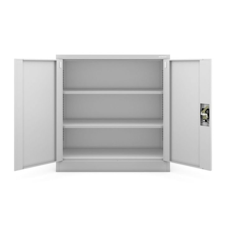 BEATA slēdzams dokumentu skapis, 900 x 930 x 400 mm, pelēks