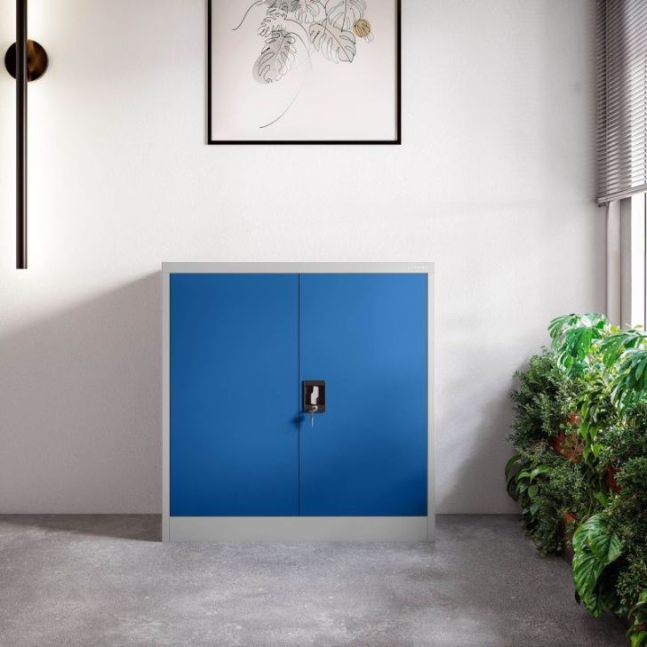 Maza skapīte BEATA, 900 x 930 x 400 mm, pelēkzila