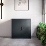 BEATA tērauda biroja skapis, 900 x 930 x 400 mm, antracīta krāsā