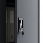 BEATA tērauda biroja skapis, 900 x 930 x 400 mm, antracīta krāsā