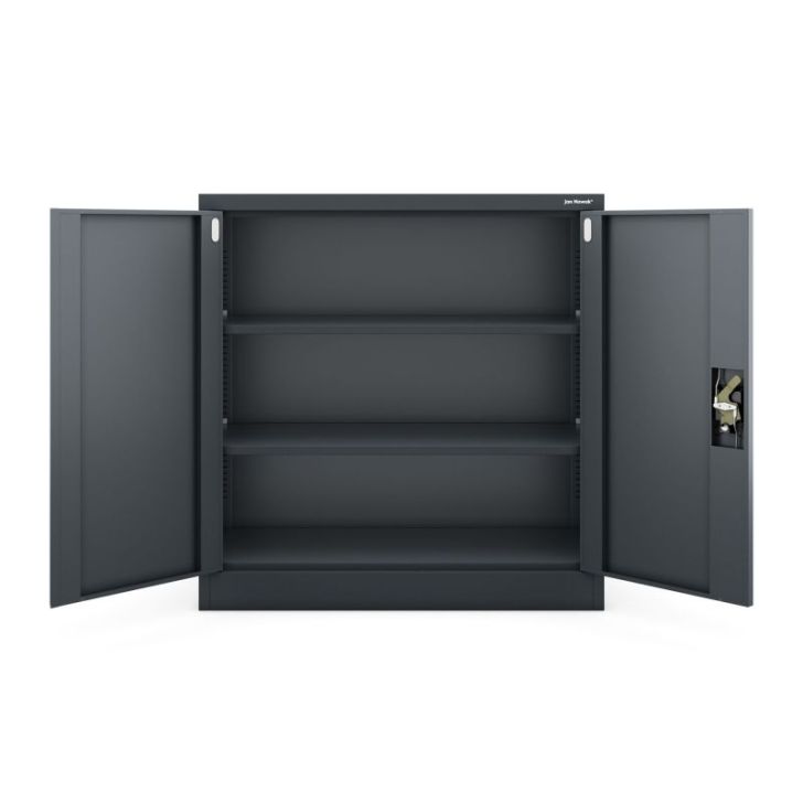 BEATA tērauda biroja skapis, 900 x 930 x 400 mm, antracīta krāsā