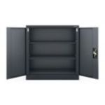 BEATA tērauda biroja skapis, 900 x 930 x 400 mm, antracīta krāsā