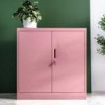 BEATA plauktu skapis, 900 x 930 x 400 mm, Fresh Style: pūderrozā