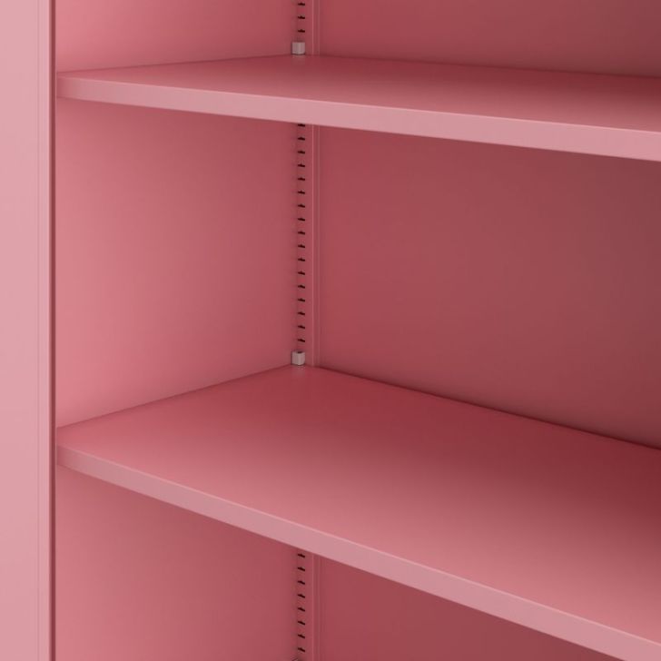 BEATA plauktu skapis, 900 x 930 x 400 mm, Fresh Style: pūderrozā