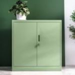 BEATA metāla skapis, 900 x 930 x 400 mm, Fresh Style: pasteļzaļš