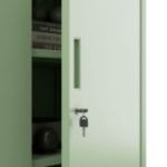 BEATA metāla skapis, 900 x 930 x 400 mm, Fresh Style: pasteļzaļš