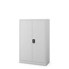 KEVIN metāla biroja dokumentu skapis, 900 x 1400 x 400 mm, pelēks