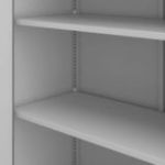 KEVIN metāla biroja dokumentu skapis, 900 x 1400 x 400 mm, pelēks