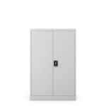 KEVIN metāla biroja dokumentu skapis, 900 x 1400 x 400 mm, pelēks
