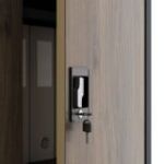 KEVIN metāla biroja skapis, 900 x 1400 x 400 mm, Eco Design: antracīts/valrieksts