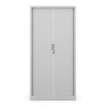 Metāla biroja dokumentu skapis ar rullo žalūzijām DAMIAN, 900 x 1850 x 450 mm, pelēks