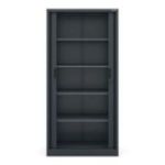 Metāla biroja dokumentu skapis ar rullo žalūzijām DAMIAN, 900 x 1850 x 450 mm, antracīta krāsā