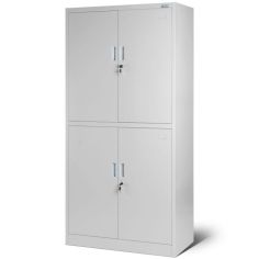 Metāla dokumentu skapis MAGDA, 900 x 1850 x 400 mm, pelēks