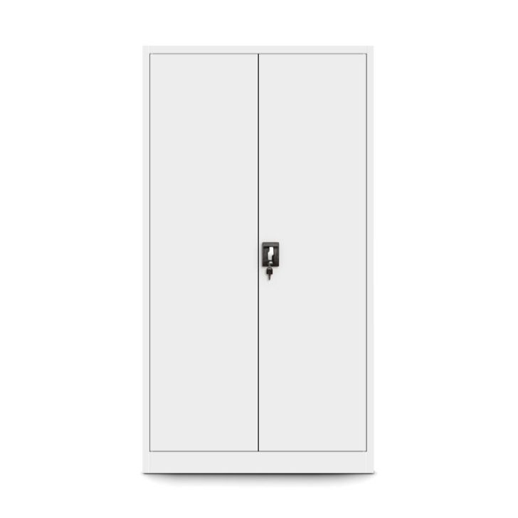 TOMASZ metāla biroja dokumentu skapis, 900 x 1850 x 450 mm, balts