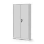 TOMASZ metāla biroja dokumentu skapis, 900 x 1850 x 450 mm, pelēks