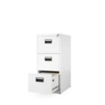 Metāla dokumentu skapis SARA V3, 460 x 1020 x 620 mm, balts