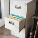 Metāla dokumentu skapis SARA V3, 460 x 1020 x 620 mm, balts