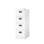 Metāla dokumentu skapis SARA V4, 460 x 1320 x 620 mm, balts