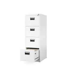 Metāla dokumentu skapis SARA V4, 460 x 1320 x 620 mm, balts 2
