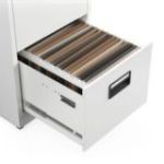 Metāla dokumentu skapis SARA V4, 460 x 1320 x 620 mm, balts