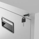 Metāla dokumentu skapis SARA V4, 460 x 1320 x 620 mm, pelēks